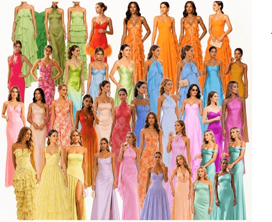 Paleta de inspiração para o traje feminino